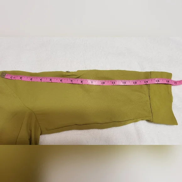 Catherine Malandrino Green Blouse       3/4 Sleeve Size S - Picture 10 of 11